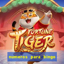 numeros para bingo de 1 a 90